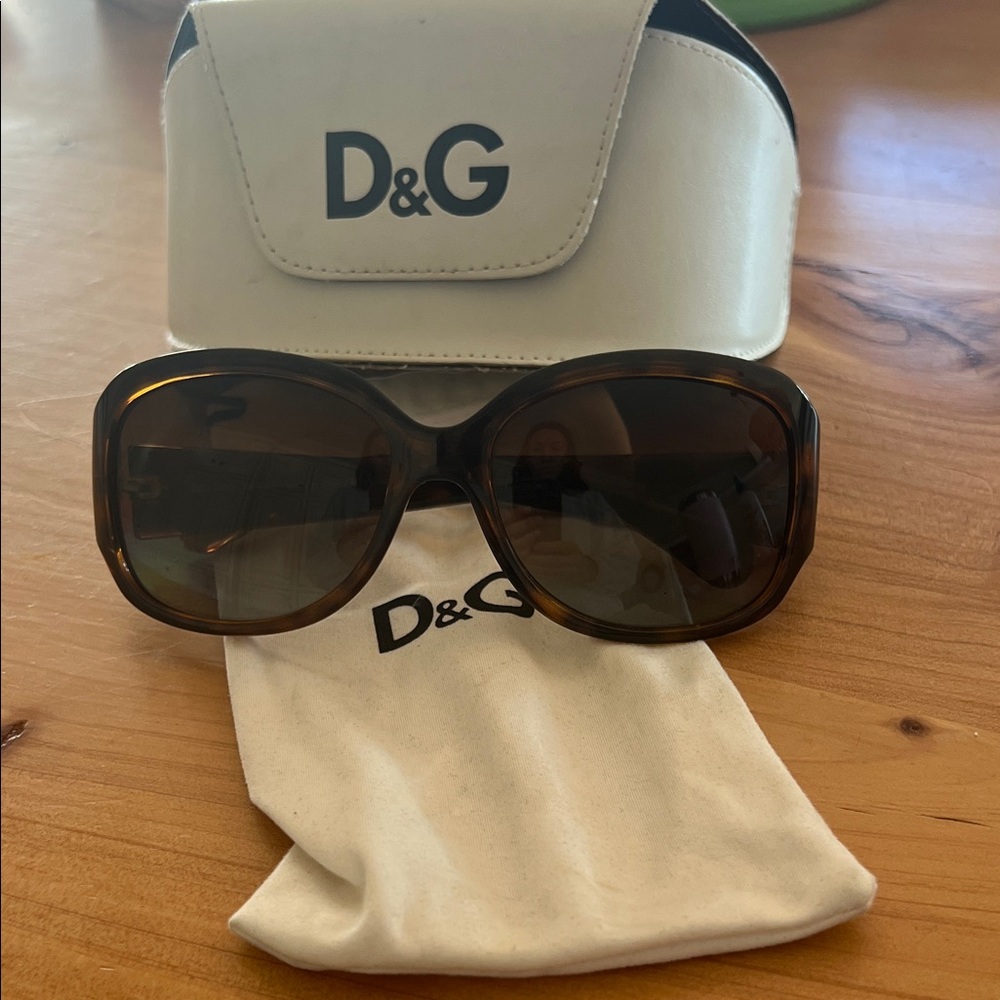 D&G Brown Sunglasses with Case